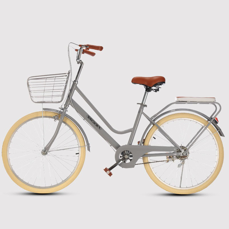 FGGZ-001 light gray Women's City Commuter Hybrid Bike