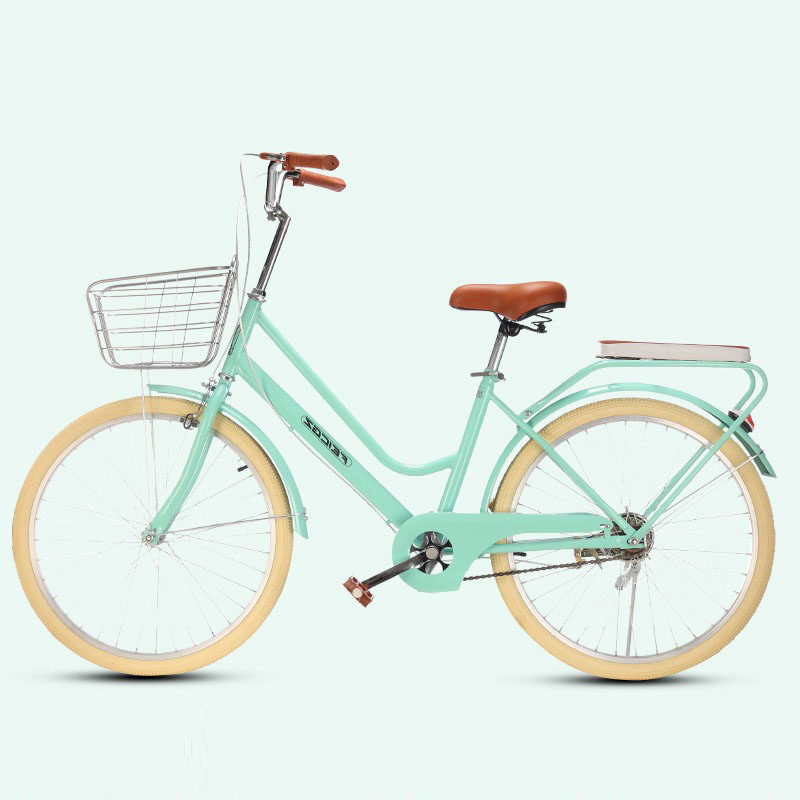 FGGZ-001 light green Women's City Commuter Hybrid Bike