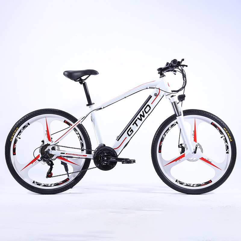 G2 White Variable speed e-bike lit. one-piece wheel