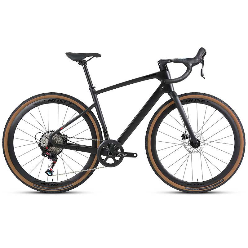 V1 Black Carbon Fiber Gravel Bike