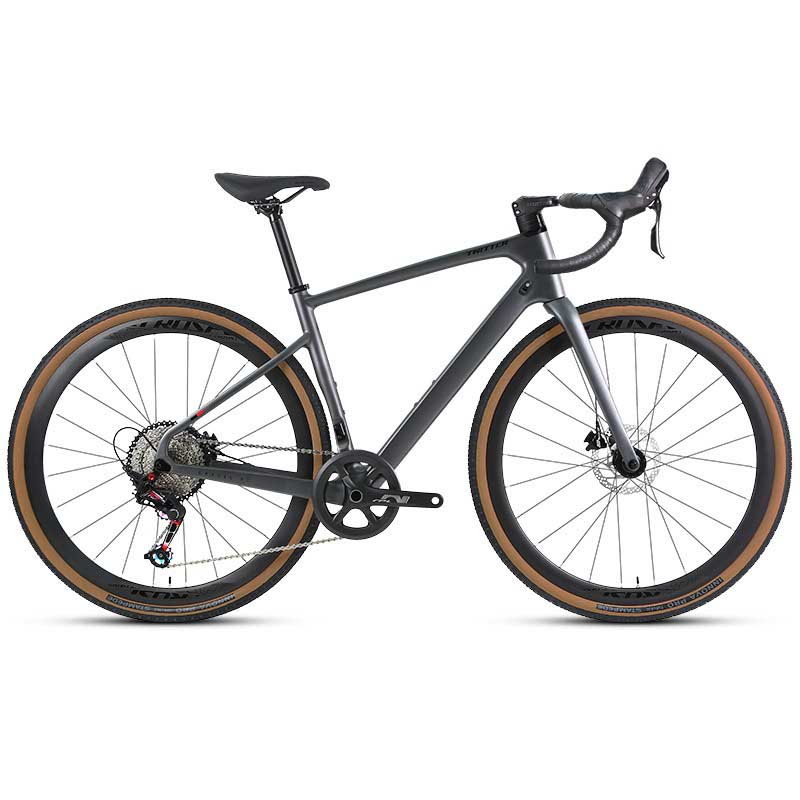 V1 Dark Gray Carbon Fiber Gravel Bike