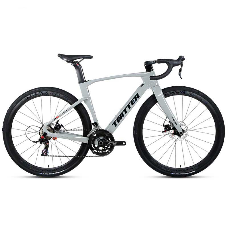 V3 Light Gray Carbon Fiber Gravel Bike