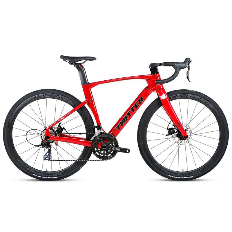 V3 Red Carbon Fiber Gravel Bike